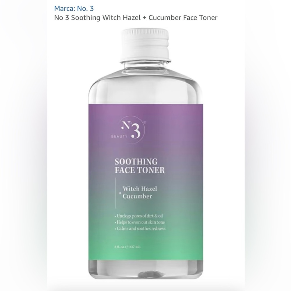 No. 3 Soothing Witch Hazel + Cucumber Toner